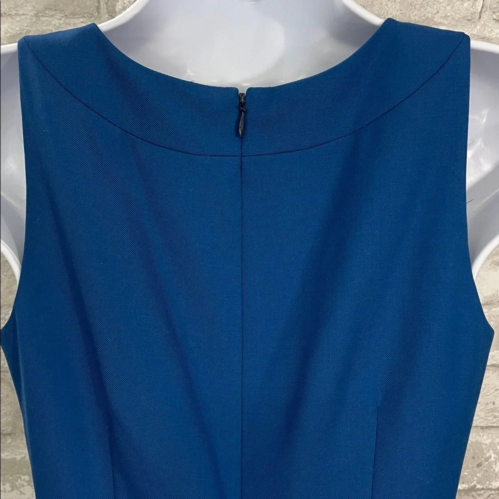 J.Crew Emmaleigh Wool Blue Super 120's Dress
